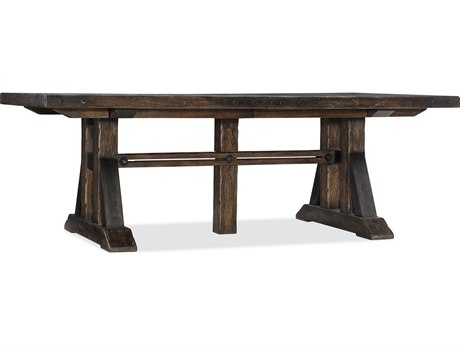 Hooker Furniture American Life - Roslyn County Extendable Rectangular Dark Wood Dining Table