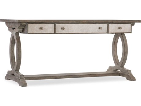 Hooker Furniture Rustic Glam Light Wood Gray Secretary Desk
