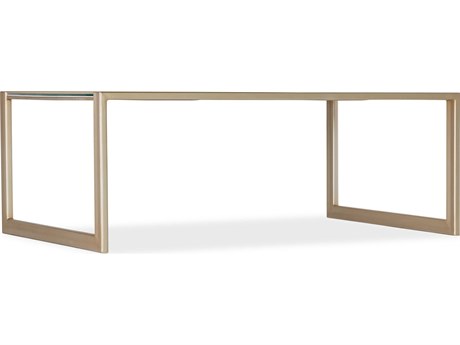 Hooker Furniture Komen Blossoming Hope Rectangular Glass Gold Cocktail Table