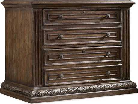 Luxecor Heritage Walnut Ed Rustic Wood File Cabinet