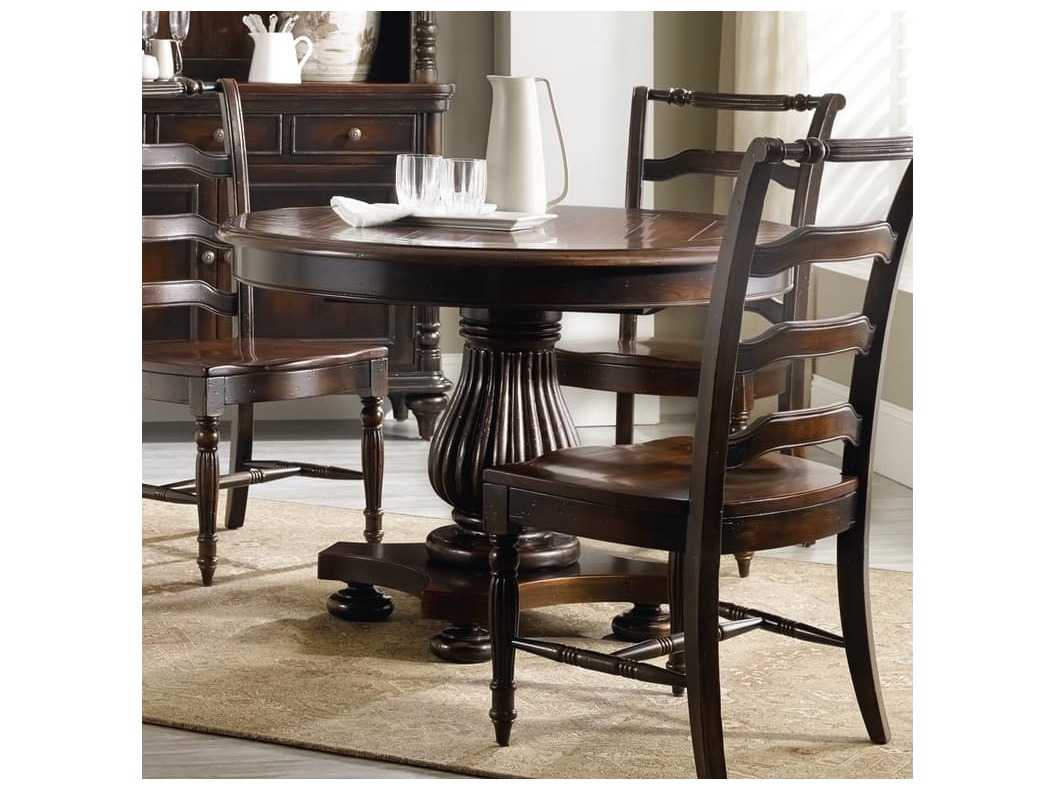 Hooker Furniture Eastridge Dark Wood 44'' Wide Round ...