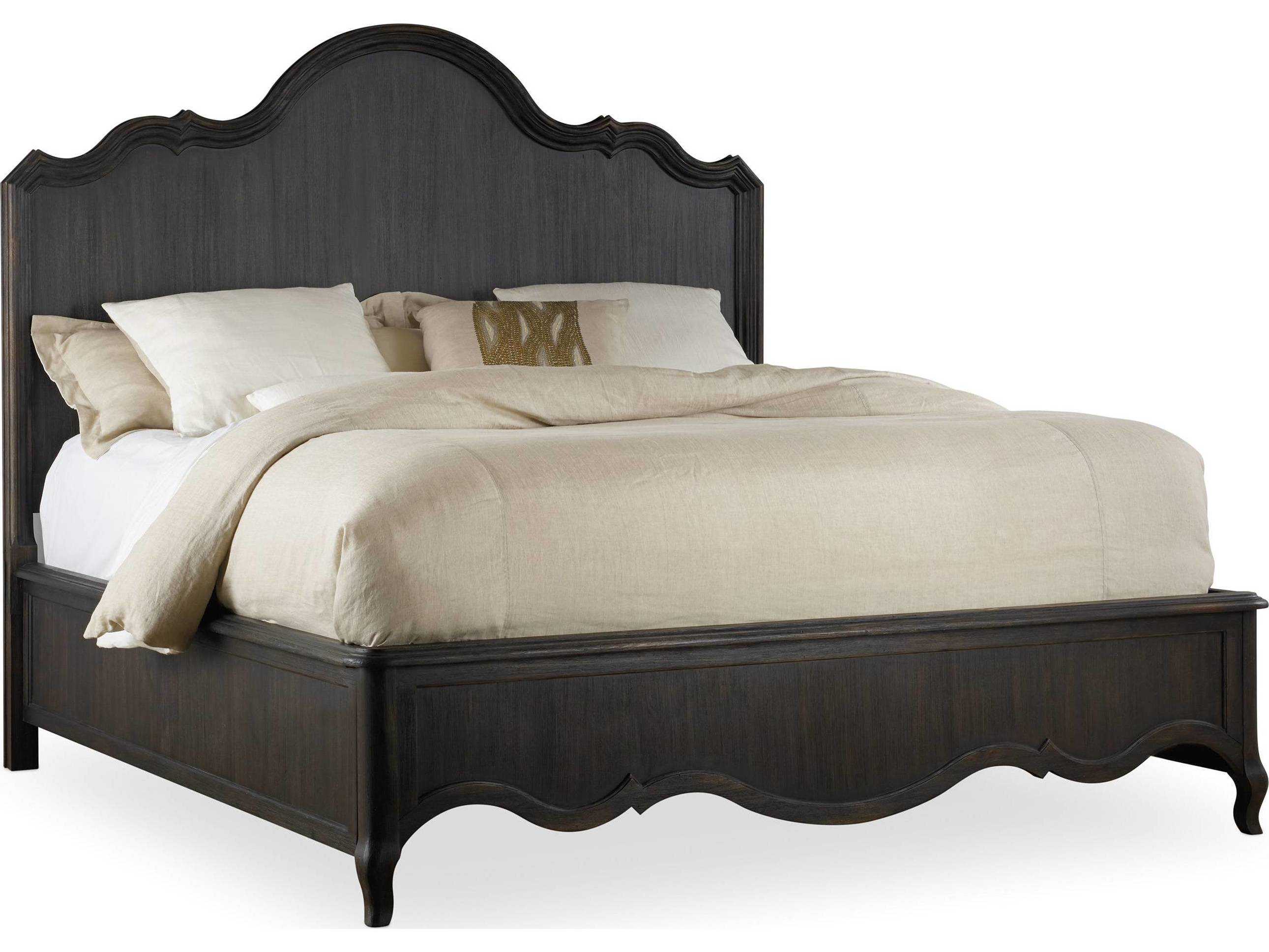 Hooker Furniture Corsica Dark Wood King Size Panel Bed | HOO528090266
