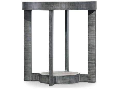 Hooker Furniture Mill Valley Round Marble Gray End Table