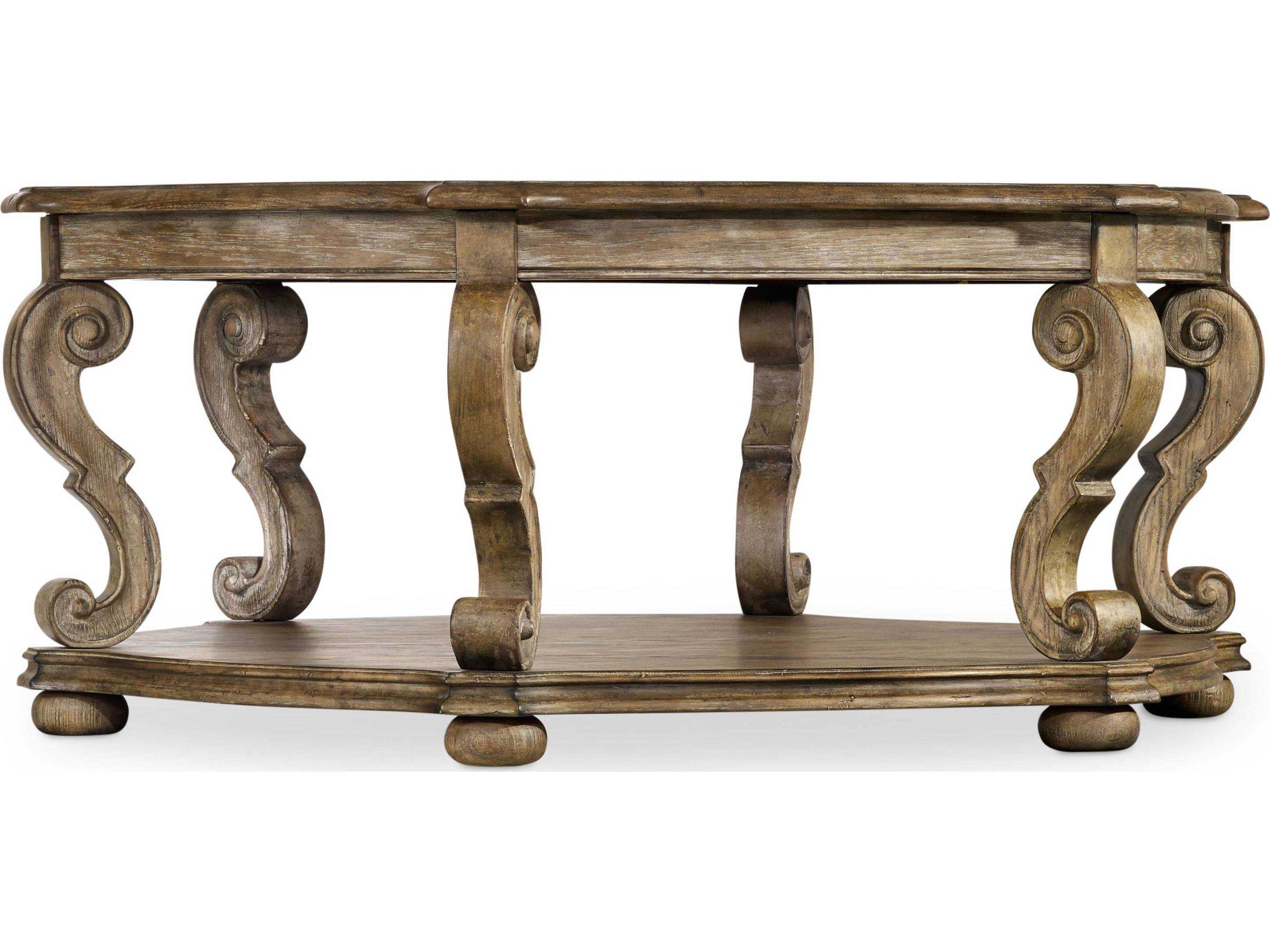 Hooker Furniture Solana Light Wood 48'' Wide Round Cocktail Table ...