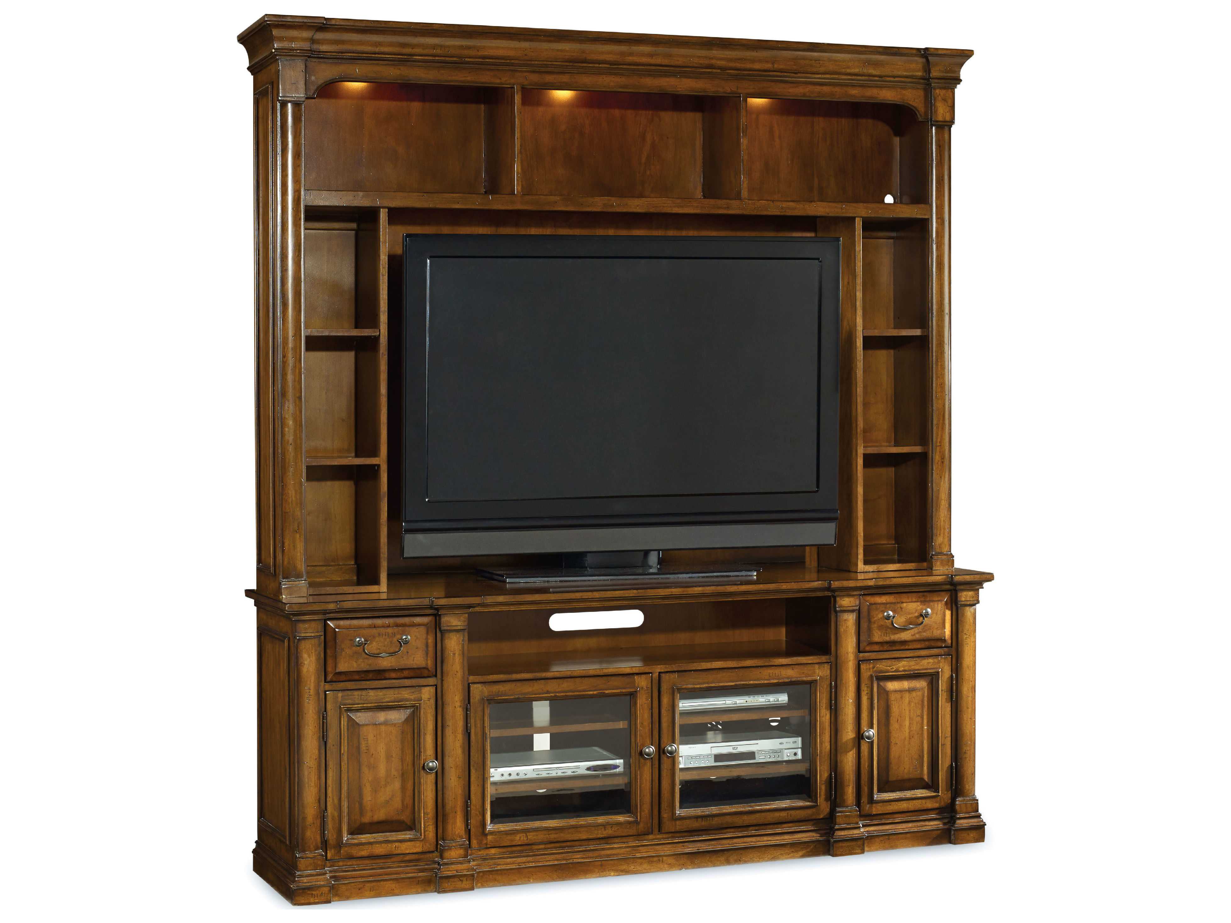 Hooker Furniture Tynecastle Medium Wood 85\u002639;\u002639;L x 21\u002639;\u002639;W Entertainment Center  HOO532355202