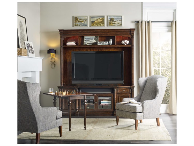 Hooker Furniture Leesburg 84" Mahogany Wood Entertainment Console