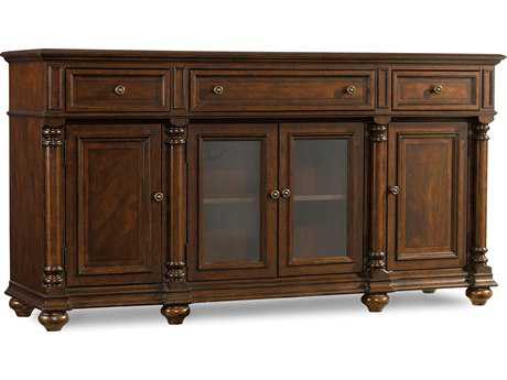 Hooker Furniture Leesburg 72" Mahogany Wood Features A Rich Dark Sideboard