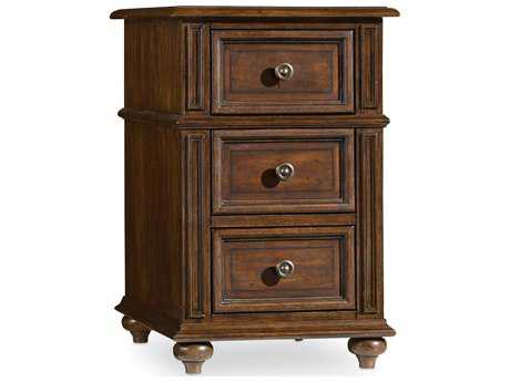 Hooker Furniture Leesburg Chairside Rectangular Features A Rich Dark Wood End Table