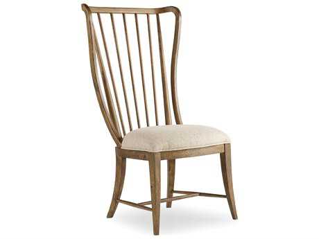Hooker Furniture Sanctuary Rubberwood Brown Upholstered Side Dining Chair