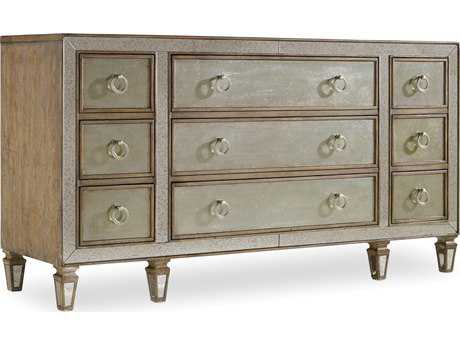 Hooker Furniture Sanctuary 9-Drawers Silver Hardwood Dresser