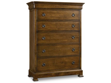 Hooker Furniture Archivist 6-Drawers Dark Wood Brown Rubberwood Accent Chest
