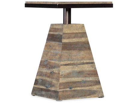 Hooker Furniture St Armand Square Wood Light Natural Antique Bronze End Table