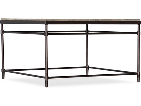 Hooker Furniture St Armand Square Wood Light Natural Antique Bronze Cocktail Table