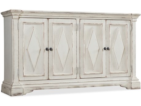 Hooker Furniture The Accent 64" Rubberwood Distressed White Sideboard