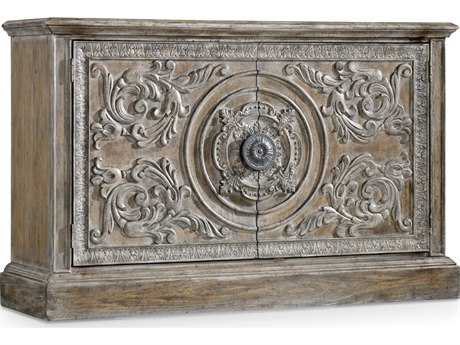 Hooker Furniture Melange 60" Hardwood An Elegantly Aged Light Wood Sideboard