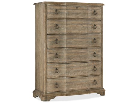 Hooker Furniture Boheme 6-Drawers Light Wood Brown Cedar Accent Chest