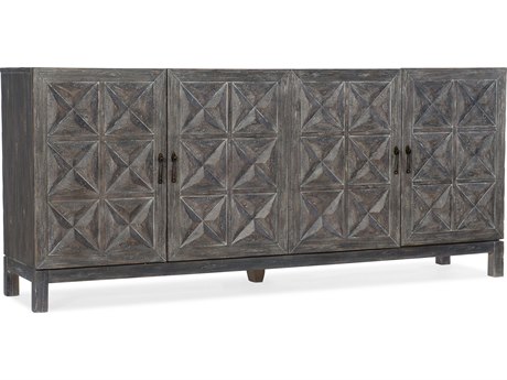 Hooker Furniture Beaumont 83" Elm Wood Gray Media Console