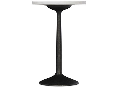 Hooker Furniture Beaumont Martini Round Waxed Marble Ingot Sandblasted End Table