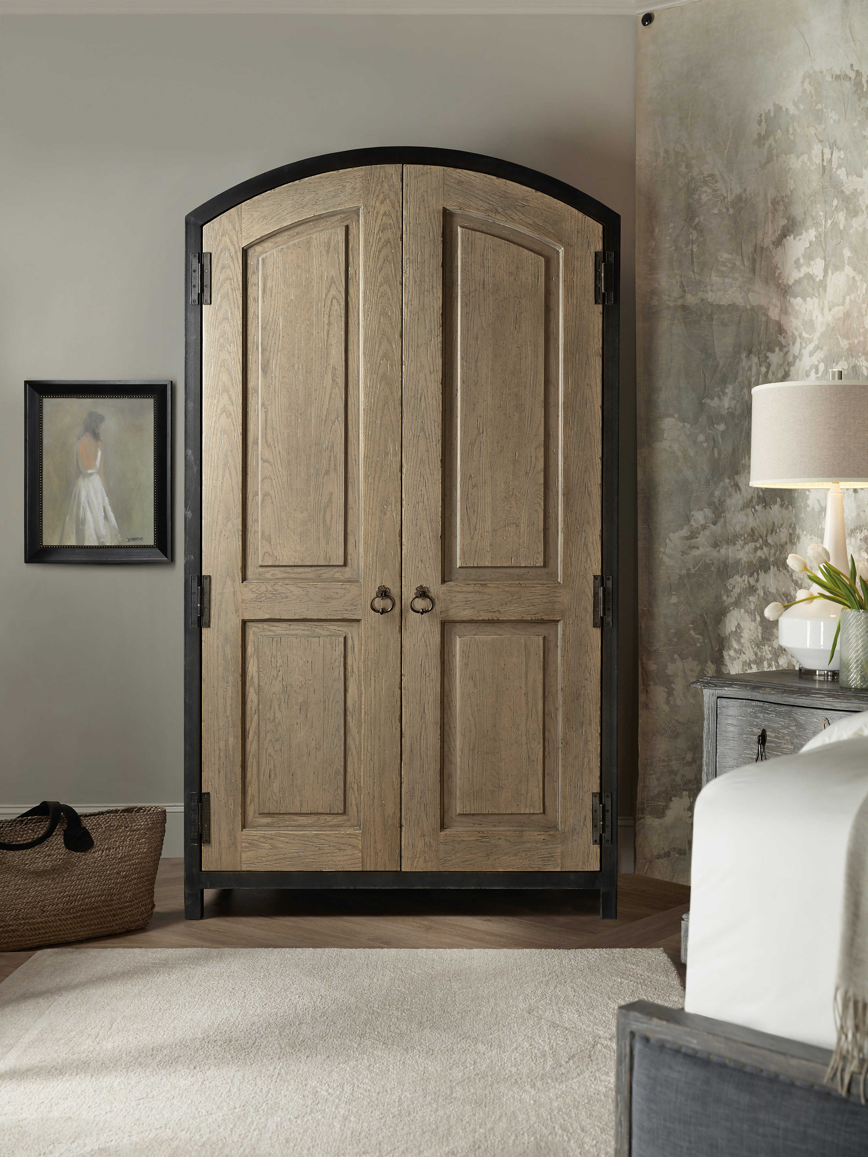 Hooker Furniture Beaumont Light Wood Wardrobe Armoire HOO57519001300