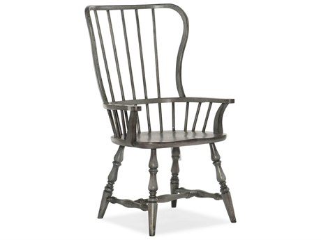Hooker Furniture Ciao Bella Poplar Wood Gray Arm Dining Chair