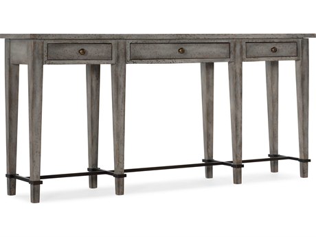 Hooker Furniture Ciao Bella Narrow Rectangular Wood Gray Console Table