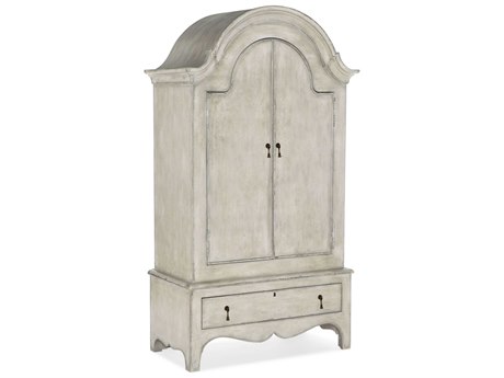 Hooker Furniture Ciao Bella Distressed White Hardwood Wardrobe Armoire