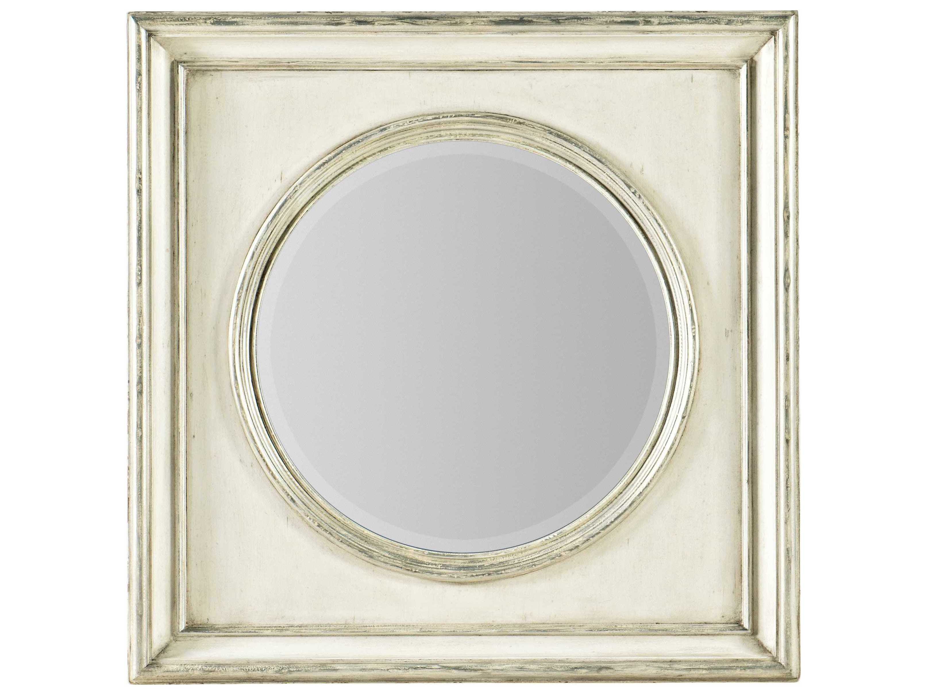 Ostrich Leather Rectangle Mirror - Cream