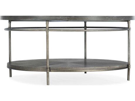 Hooker Furniture Round Wood Natural Golden Brown Cocktail Table