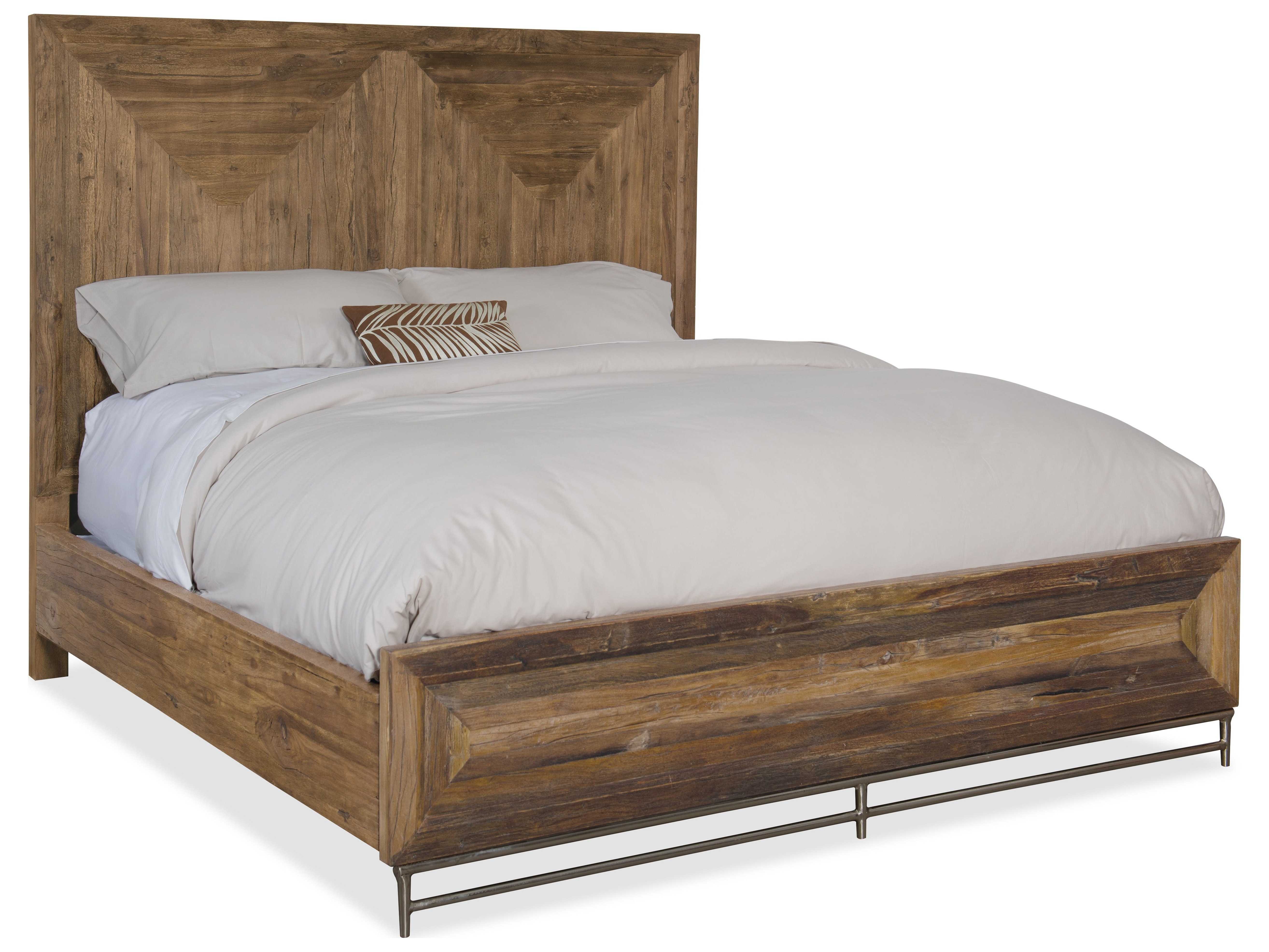 Hooker Furniture L'Usine Medium Wood California King Size Panel Bed