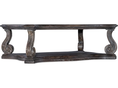 Hooker Furniture Traditions Rectangular Dark Wood Cocktail Table