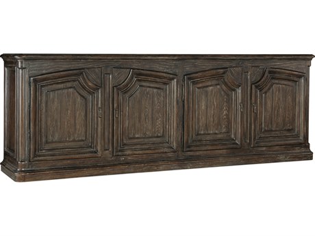 Hooker Furniture Traditions 105" Pine Wood Dark Credenza Sideboard
