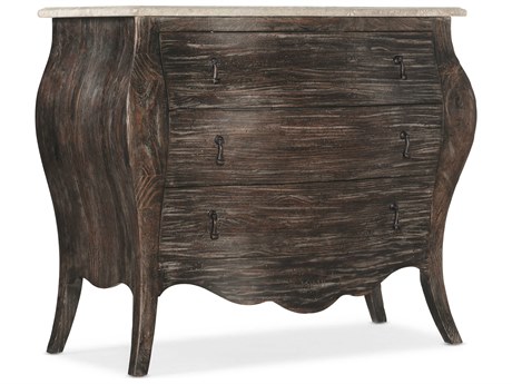 Hooker Furniture Traditions 3-Drawers Brown Pine Wood Chest Nightstand