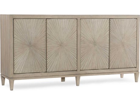 Hooker Furniture Elixir 71" Rubberwood Serene Grey Beige Sideboard