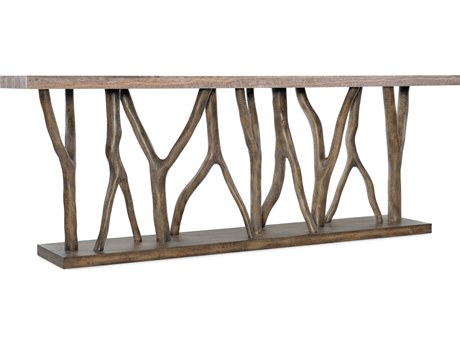 Hooker Furniture Sundance Rectangular Stone Dark Wood Console Table
