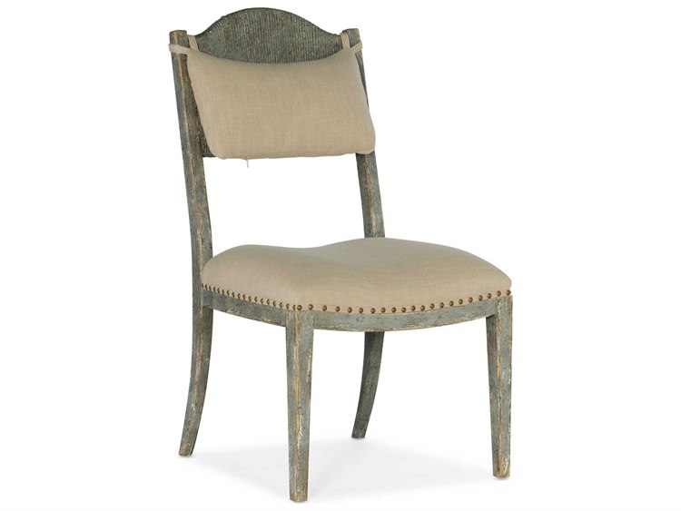 Photos - Chair Hooker Furniture Alfresco Gray Fabric Upholstered Side Dining  6025-7