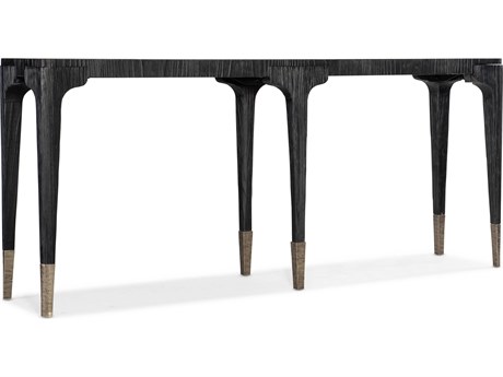 Hooker Furniture Chapman Shou Sugi Ban Rectangular Wood Black Console Table