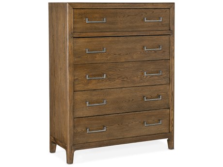 Hooker Furniture Chapman 5-Drawers Sorrel Brown Oak Wood Accent Chest