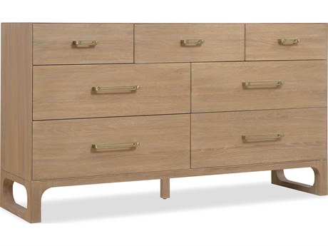 Hooker Furniture Banyon Bay 7-Drawers Oak Wood Double Dresser