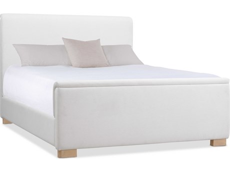Hooker Furniture Banyon Bay Desert Oak White Wood Queen Panel Bed