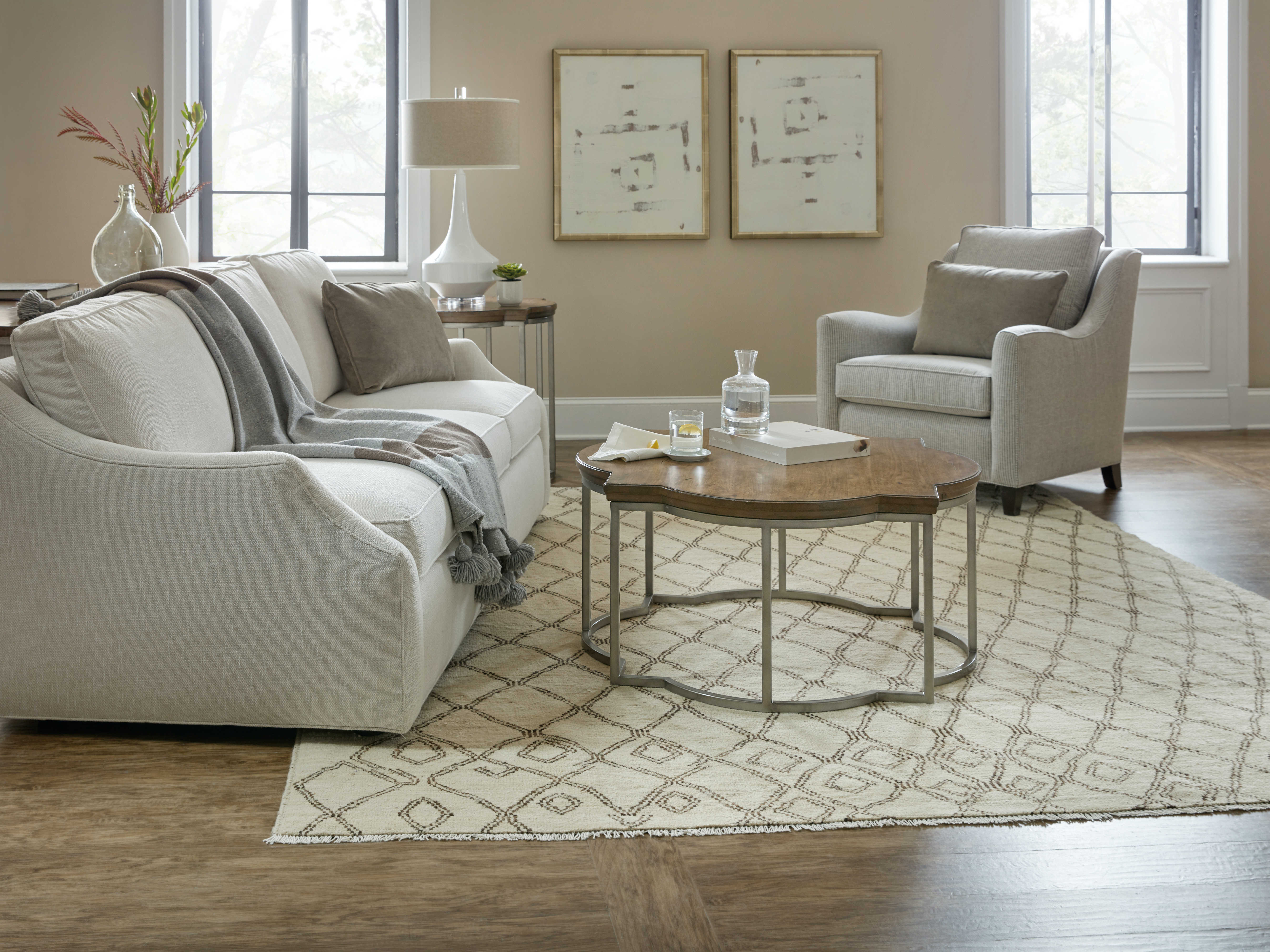 Hooker Furniture Montebello Carob Brown 38'' Wide Round Coffee Table