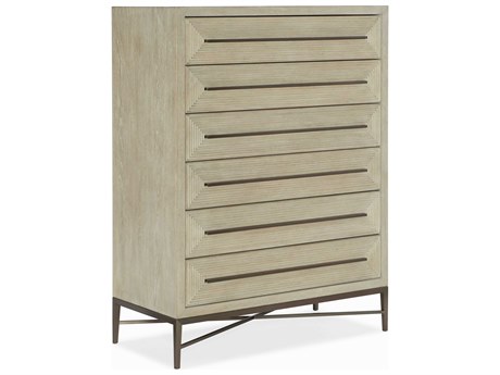 Hooker Furniture Cascade 6-Drawers Terrain Champagne Oak Wood Accent Chest