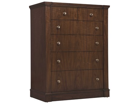 Hooker Furniture Archives 6-Drawers Brown Oak Wood Dresser