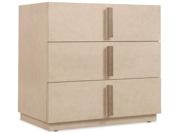 Photos - Storage Сabinet Wide Hooker Furniture Westwood 3-Drawers Beige Oak Wood Nightstand 6133-90216-80 