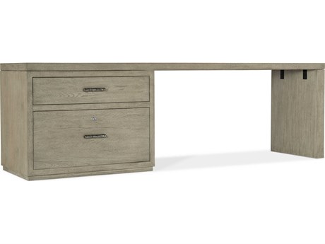 Hooker Furniture Linville Falls Wood Gray Oak Secretary Desk