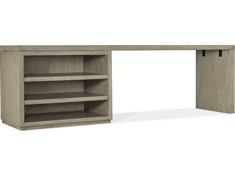 Hooker Furniture Linville Falls Wood Gray Oak Secretary Desk