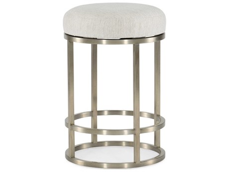 Hooker Furniture Linville Falls Upholstered Remington Porcelain Silver Counter Stool