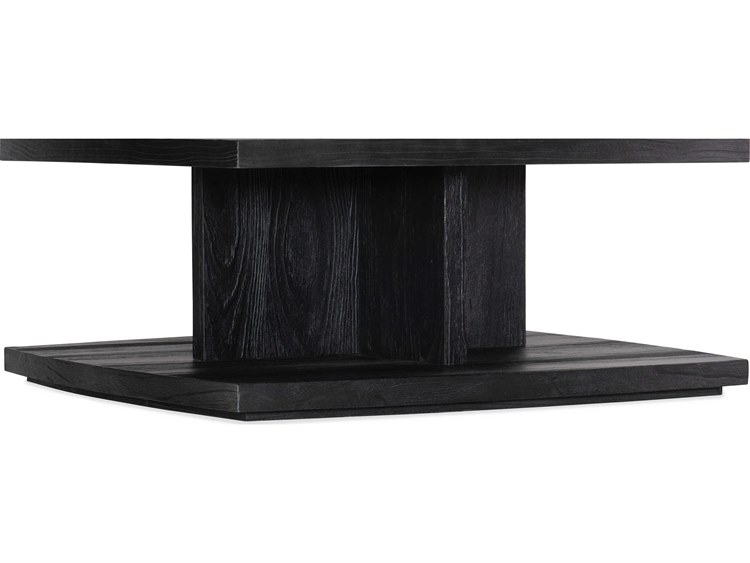 Photos - Coffee Table Hooker Furniture Linville Falls Shou Sugi Ban Square Wood Black Cocktail Table 6150-80210-99