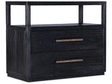 Luxecor Heritage Shou Sugi Ban 2-Drawers Pine Wood Nightstand