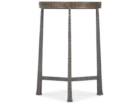 Hooker Furniture Melange Funda Round Metal Gold End Table