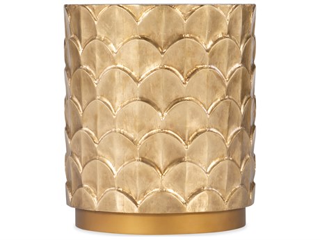 Hooker Furniture Melange Gail Round Wood Gold End Table